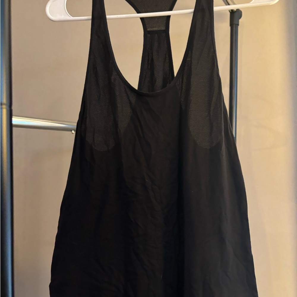 lululemon athletica Black Mesh Tank Top